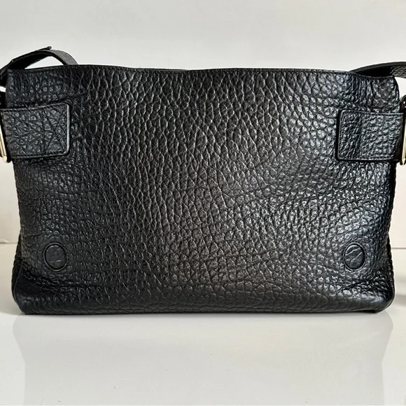 Authentic Burberry Lockford Medium Black Leather Shoulder Bag - Picture 6 of 10